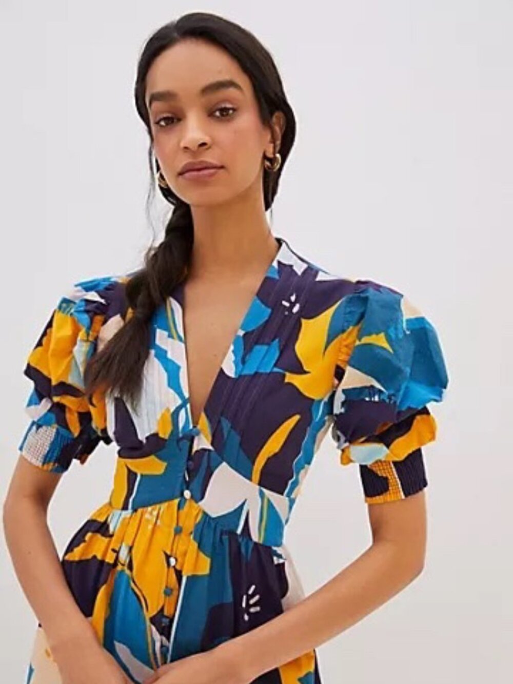 ANTHROPOLOGIE | 100% Cotton Ronika Botanical Maxi Dress | NWT - Picture 3 of 9